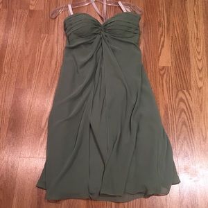 Bill Levkoff Strapless Dress Size 2 Sage Green